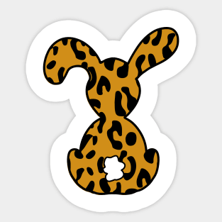 Leopard Print bunny Sticker
